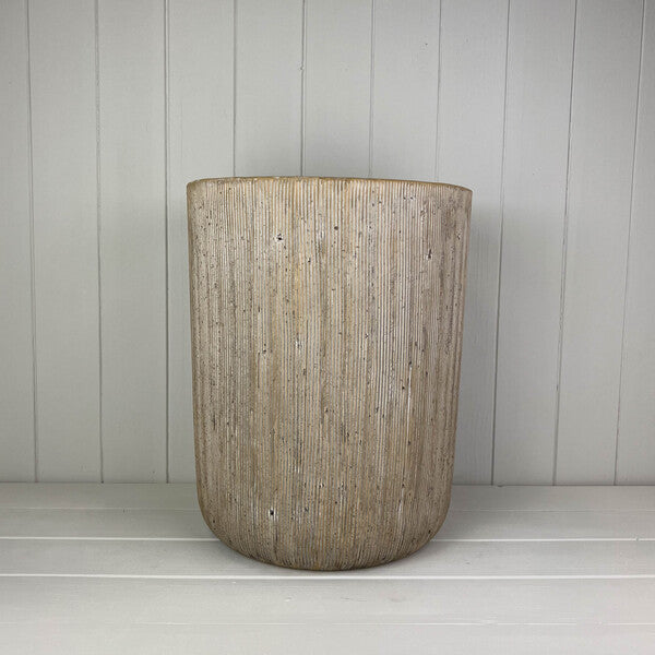 Pebble Stone Cylinder Planter/Vase