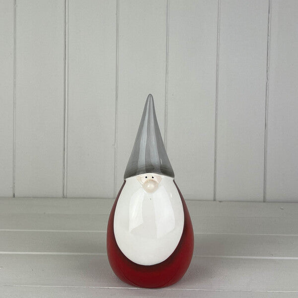 Red/Grey Ceramic Santa