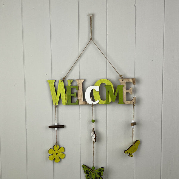 Spring "Welcome" Mobile Sign