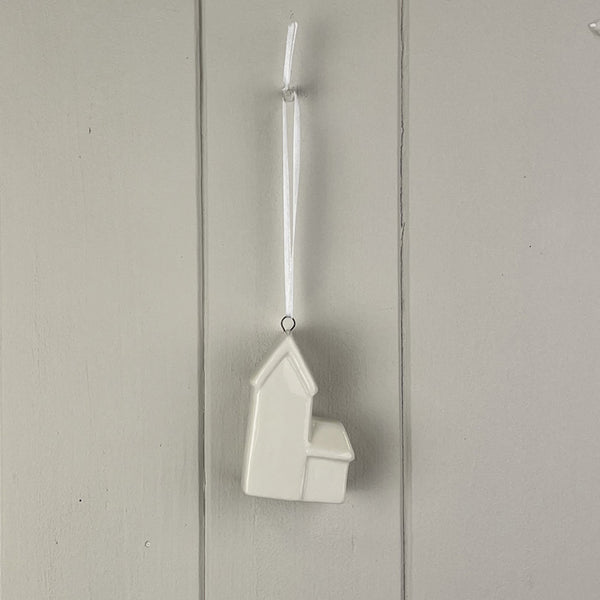White Ceramic Hanging House Decoration