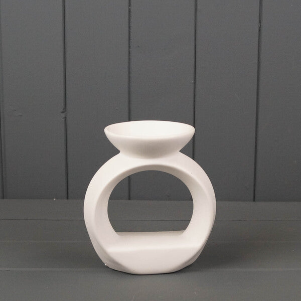 White Ceramic Wax/Oil Burner