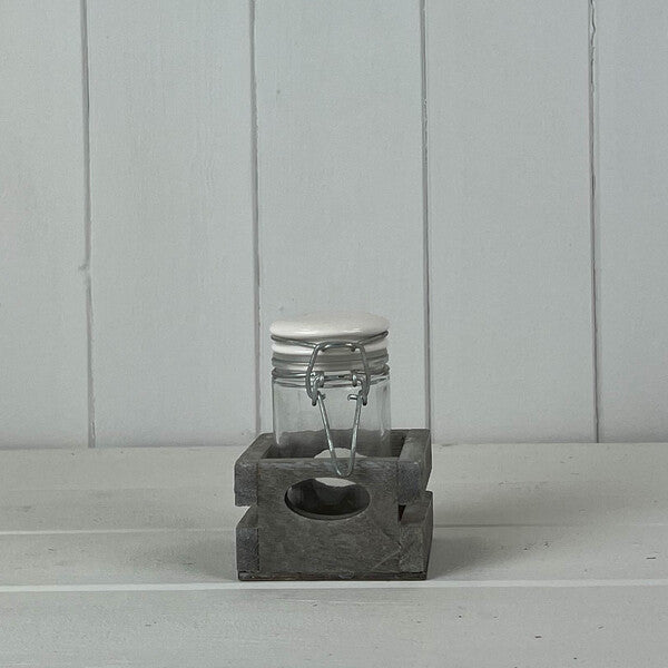 Wooden Jar And Holder