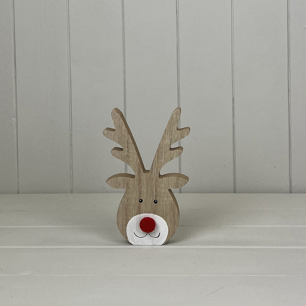 Wooden Reindeer Head