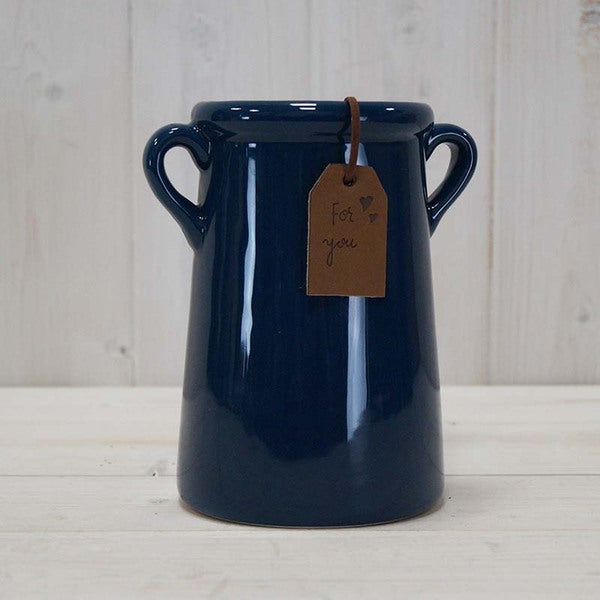 Blue "For You" Vase