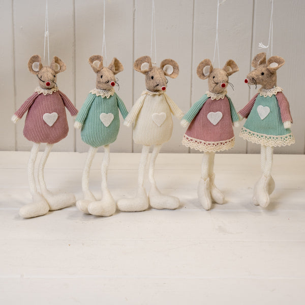 Green Fabric Sitting Mouse