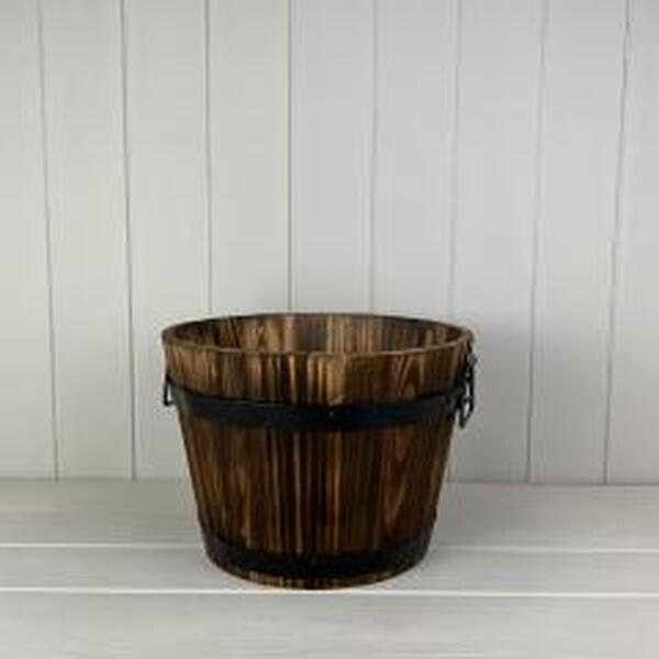 Burntwood Wooden Barrel