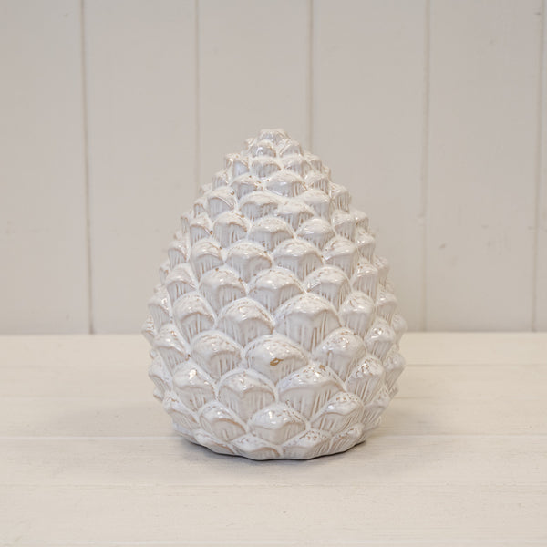 Ceramic Natural Pinecone Decoration
