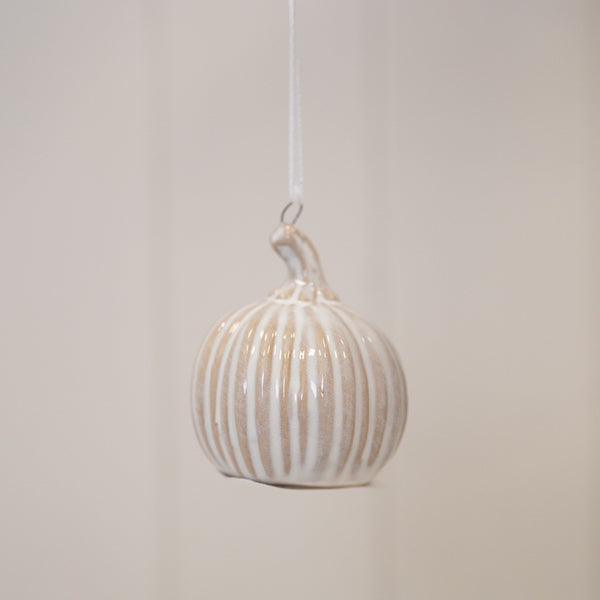 Hanging Ceramic Natural Pumpkin