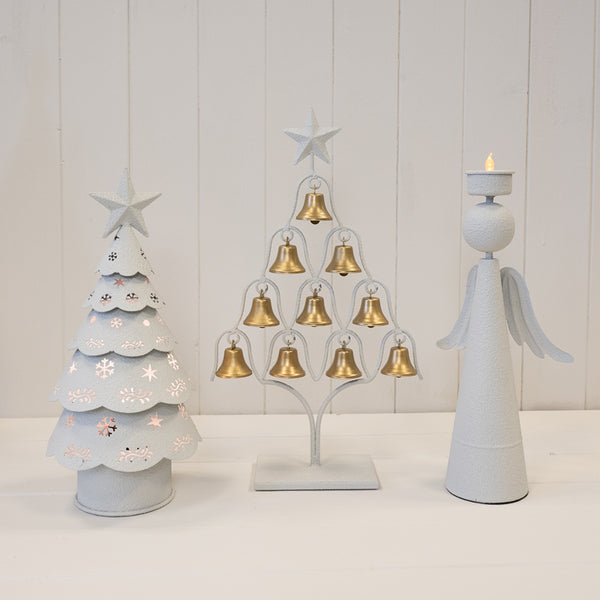 Off White Angel Tealight Holder