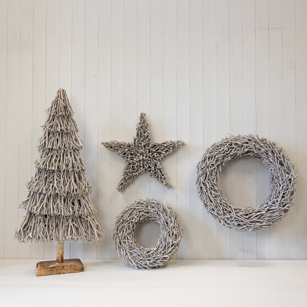 Root Branch Wreath Whitewash