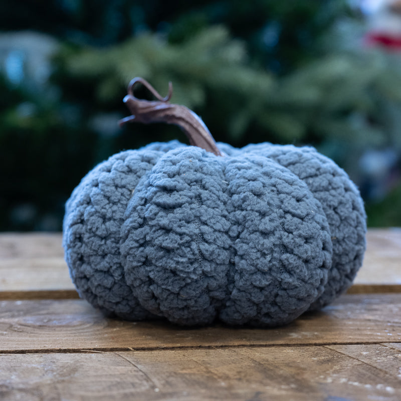 Grey Fabric Pumpkin