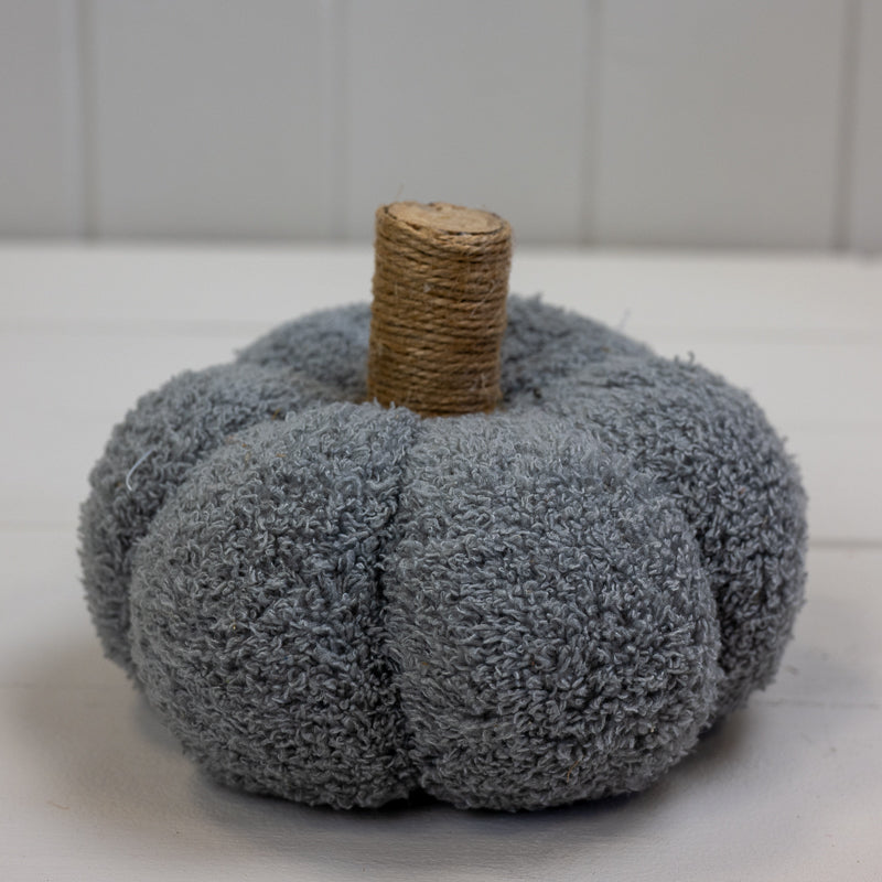 Grey Fabric Pumpkin