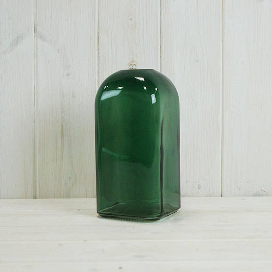 Green Square Bottle Vase
