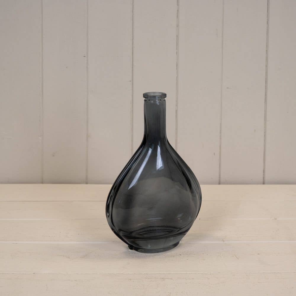 Cool Grey Wide Bud Vase