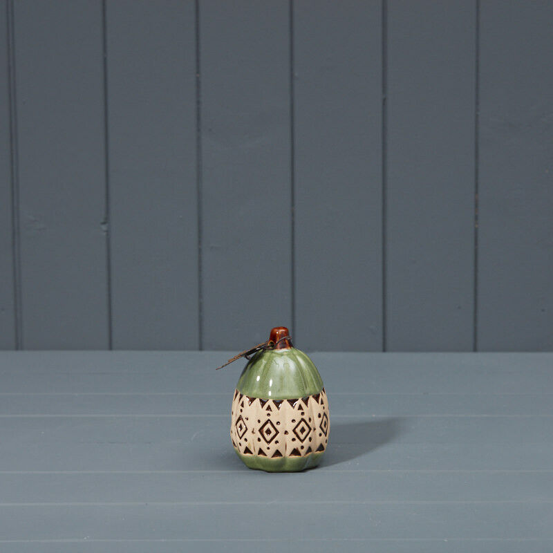 Green Ceramic Pumpkins