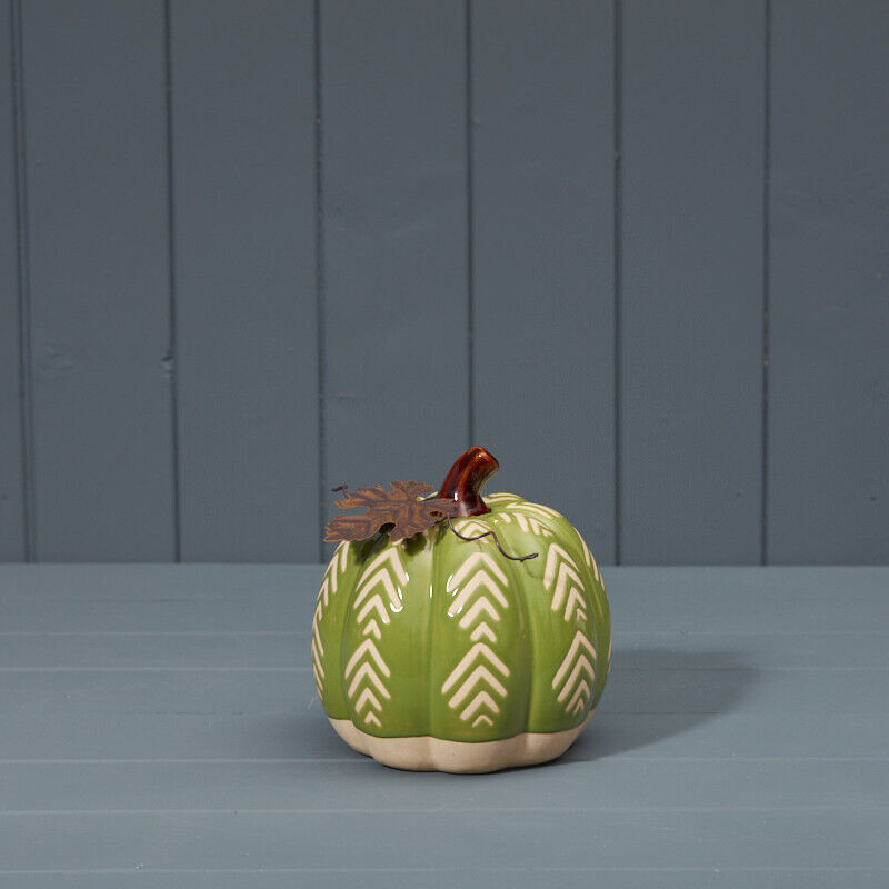 Green Ceramic Pumpkins