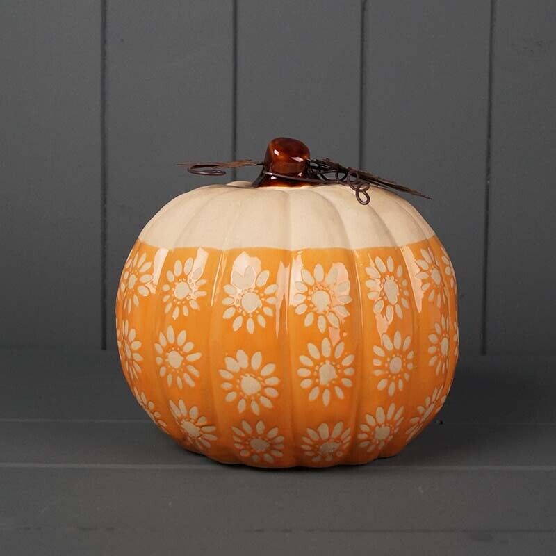 Orange Ceramic Pumpkins