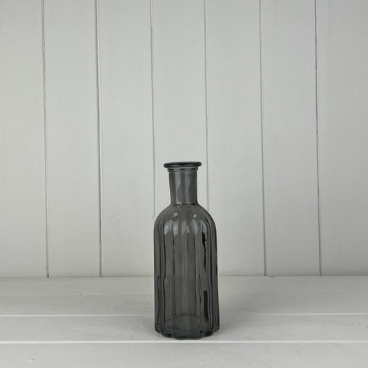 Smoky Grey Glass Bottle