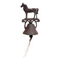Rustic Cast Iron Horse Wall Bell