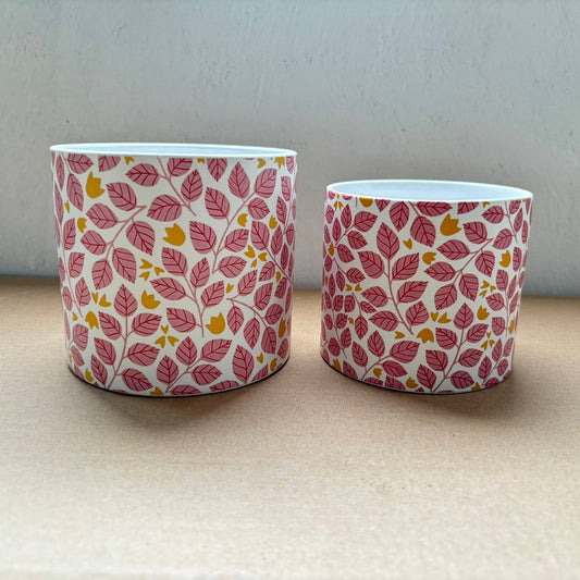 Pink Leaf Pot