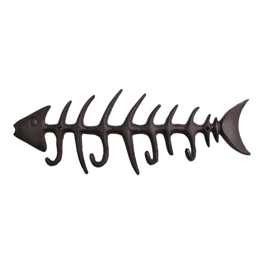 Cast Iron Fish Skeleton Wall Hook