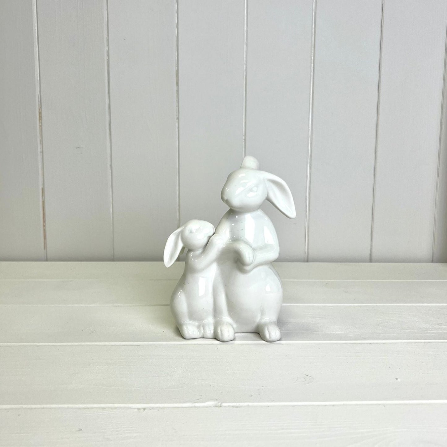 Ceramic White Rabbits