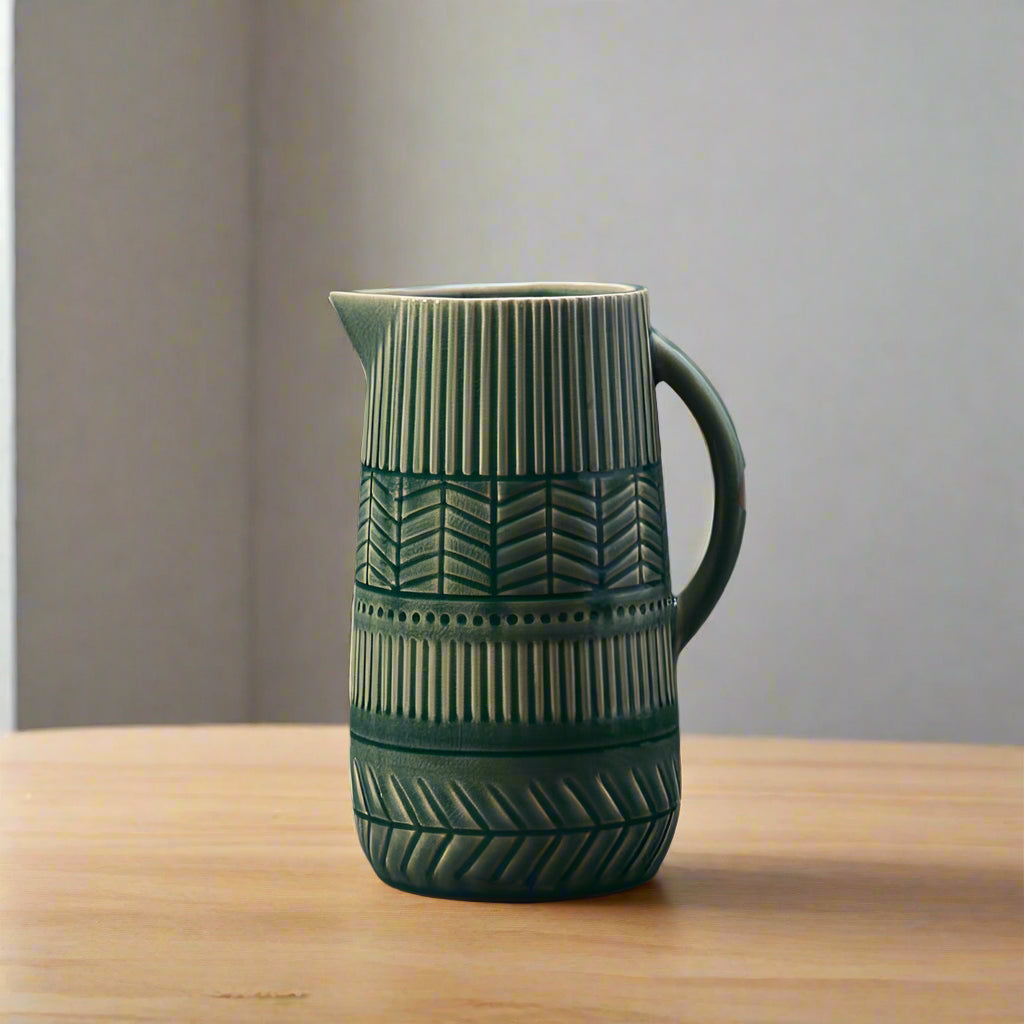 Green Ceramic Vase Collection