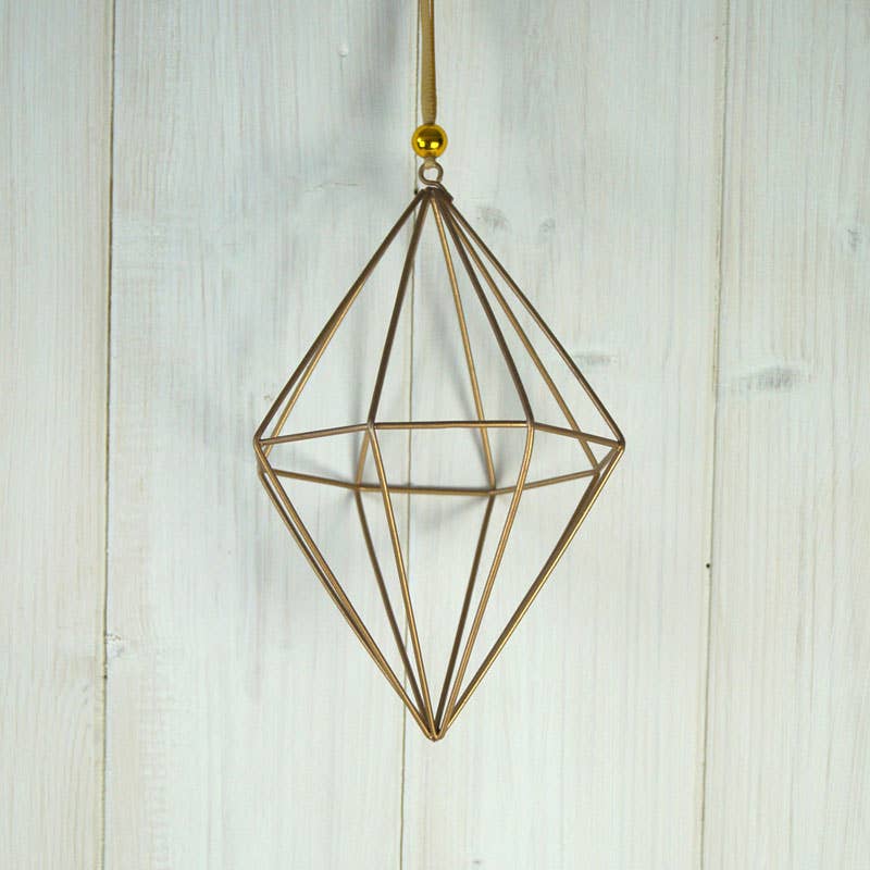 Gold Metal Geometric Decoration