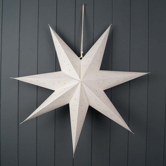 Hanging White Paper Star