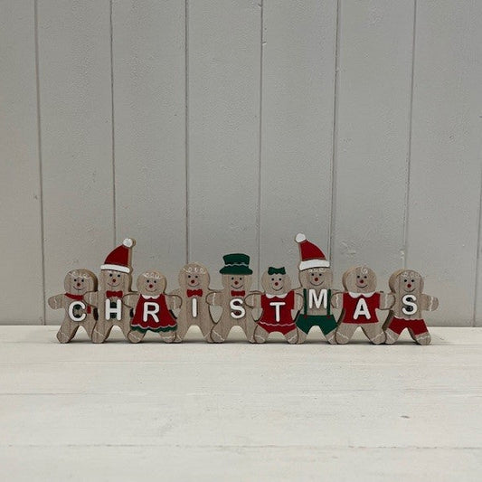 Gingerbread Family 'Christmas' Sign