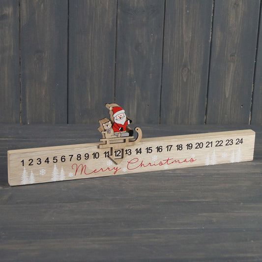 Wooden Santa Advent Calender