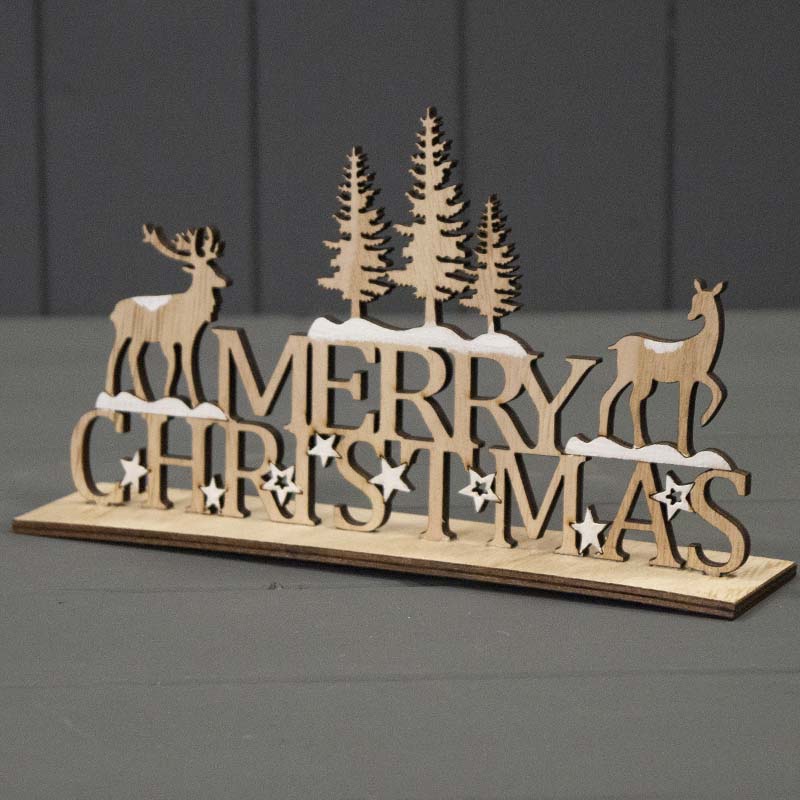 Wooden Merry Christmas