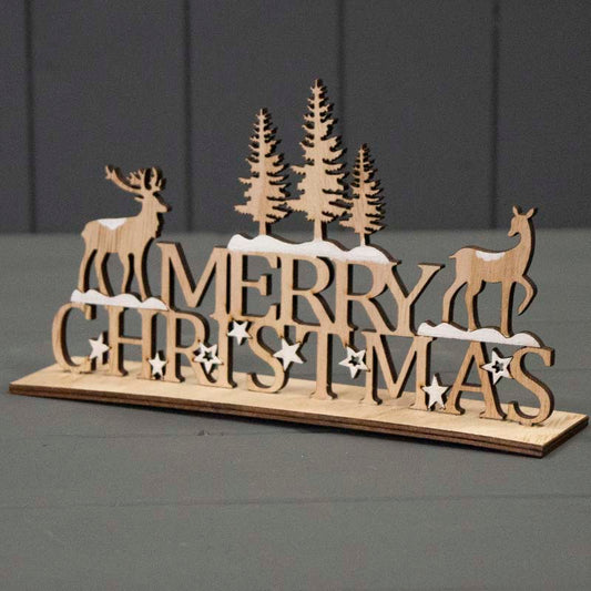 Wooden Merry Christmas