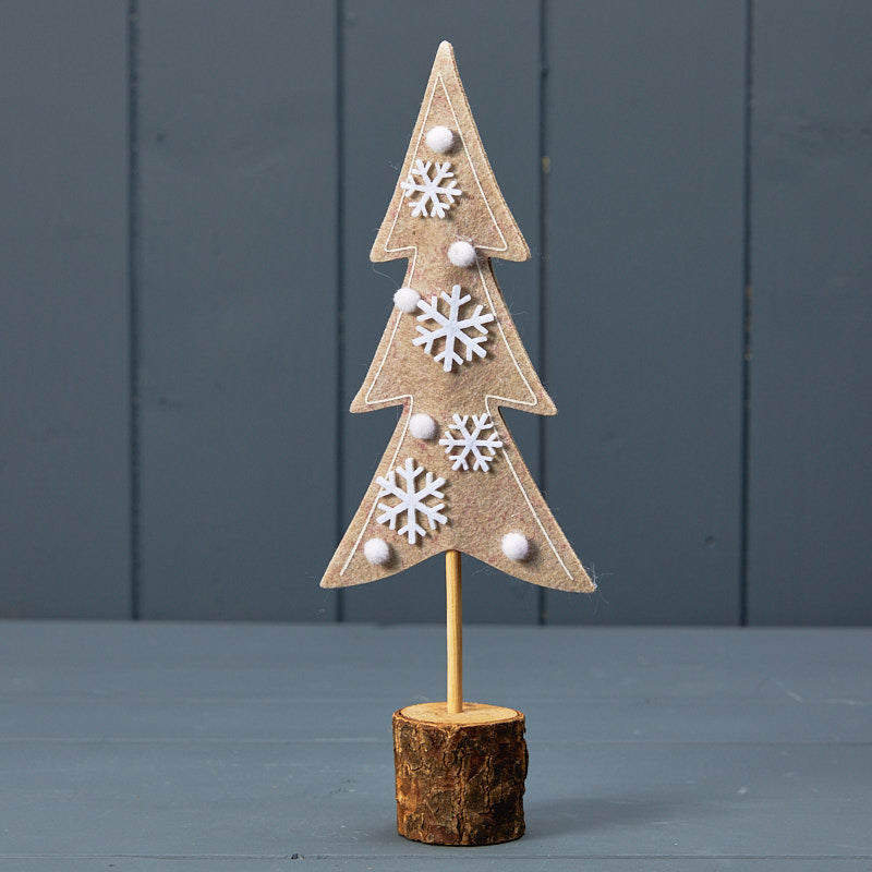 Oatmeal Felt Tree