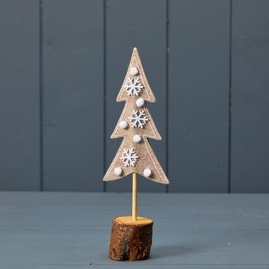 Oatmeal Felt Tree