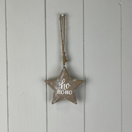 Wooden Hanging Star