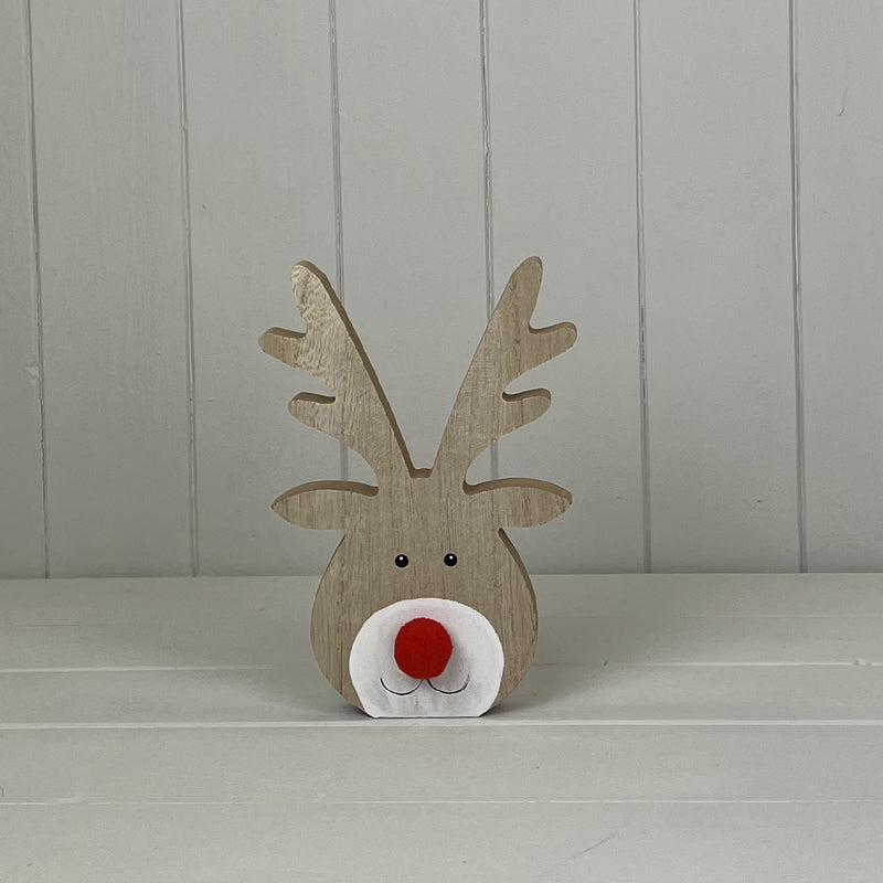Wooden Reindeer Head