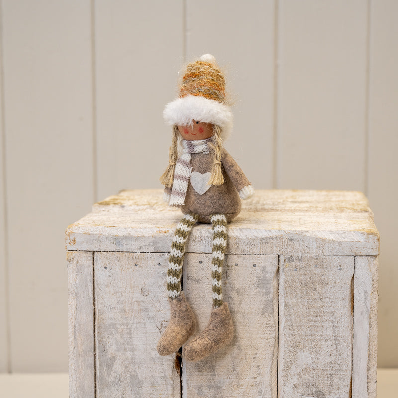 Christmas Doll With Knitted Hat