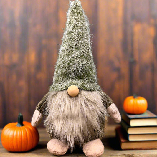 Green Woolly Gonk With Beige Beard