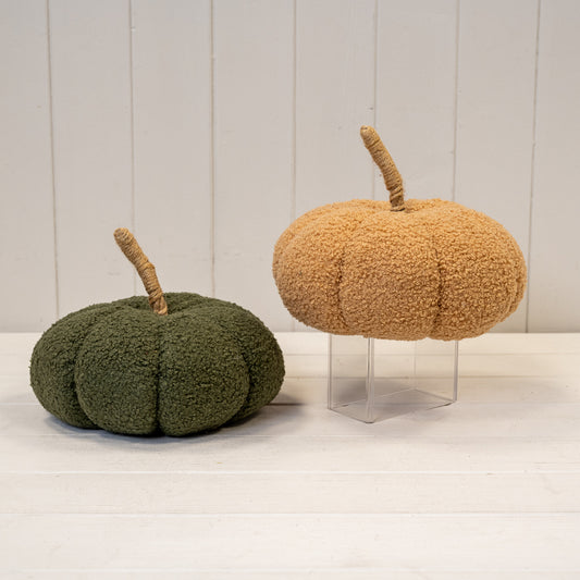 Green Boucle Style Soft Pumpkin