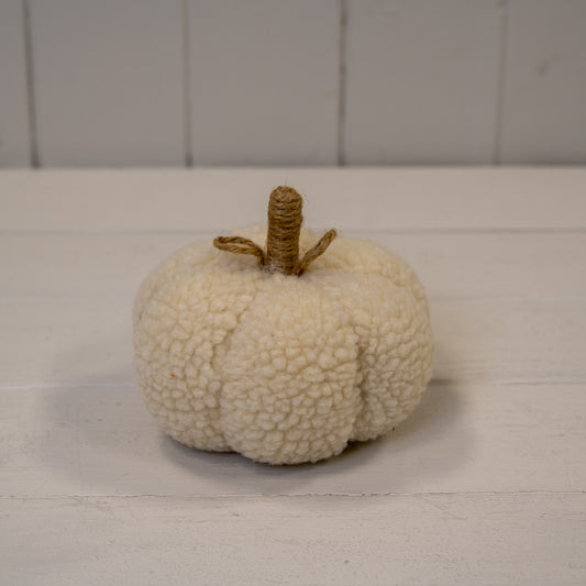 Cream Fabric Pumpkin