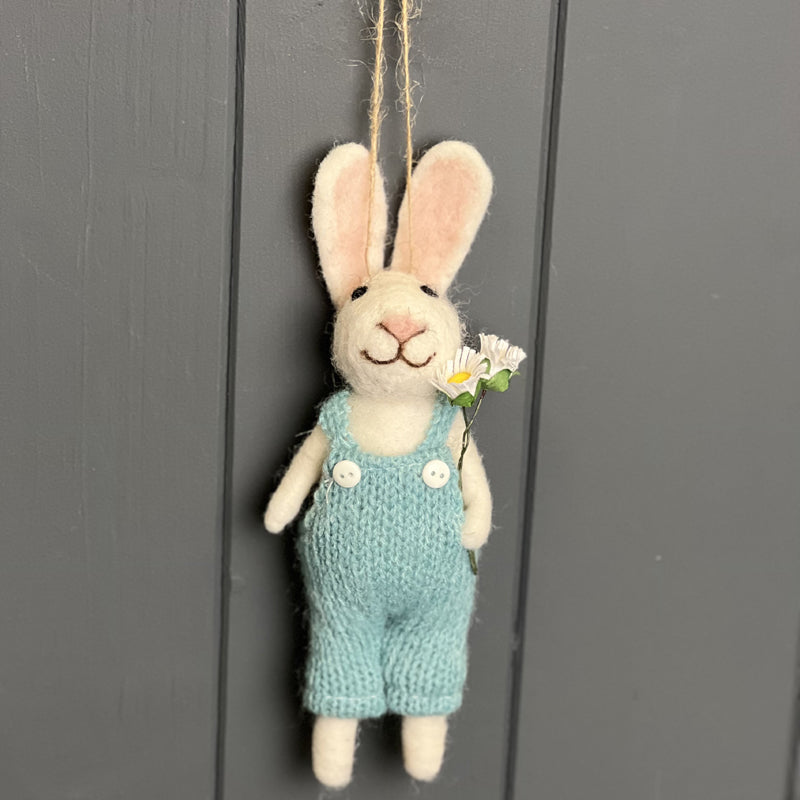 Rabbit Holding Flower