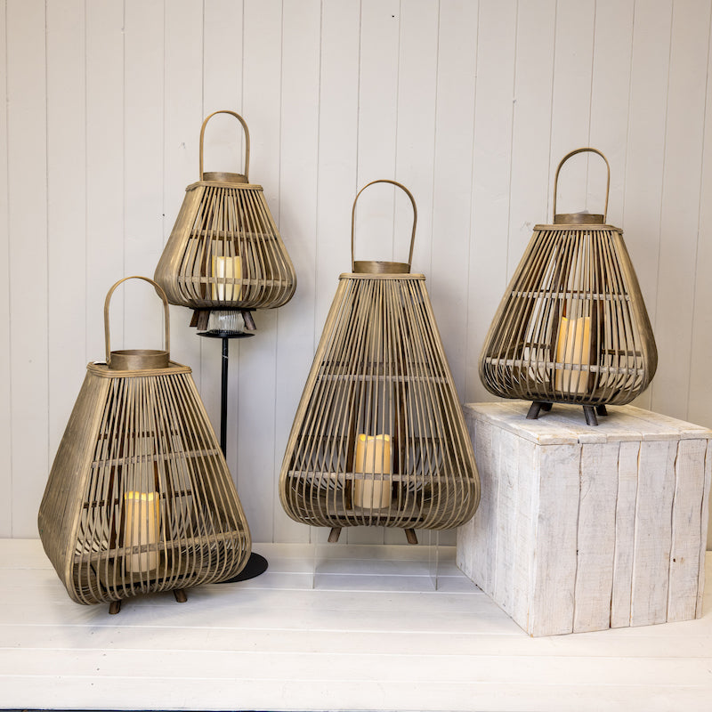 Bamboo Lanterns With Led Candle