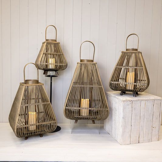 Bamboo Lanterns With Led Candle