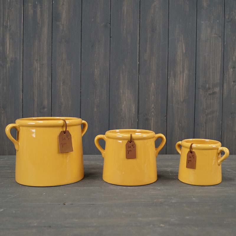 Burnt Yellow "For You" Pot