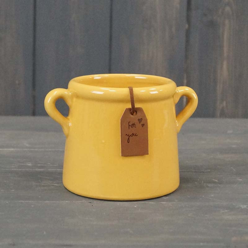 Burnt Yellow "For You" Pot