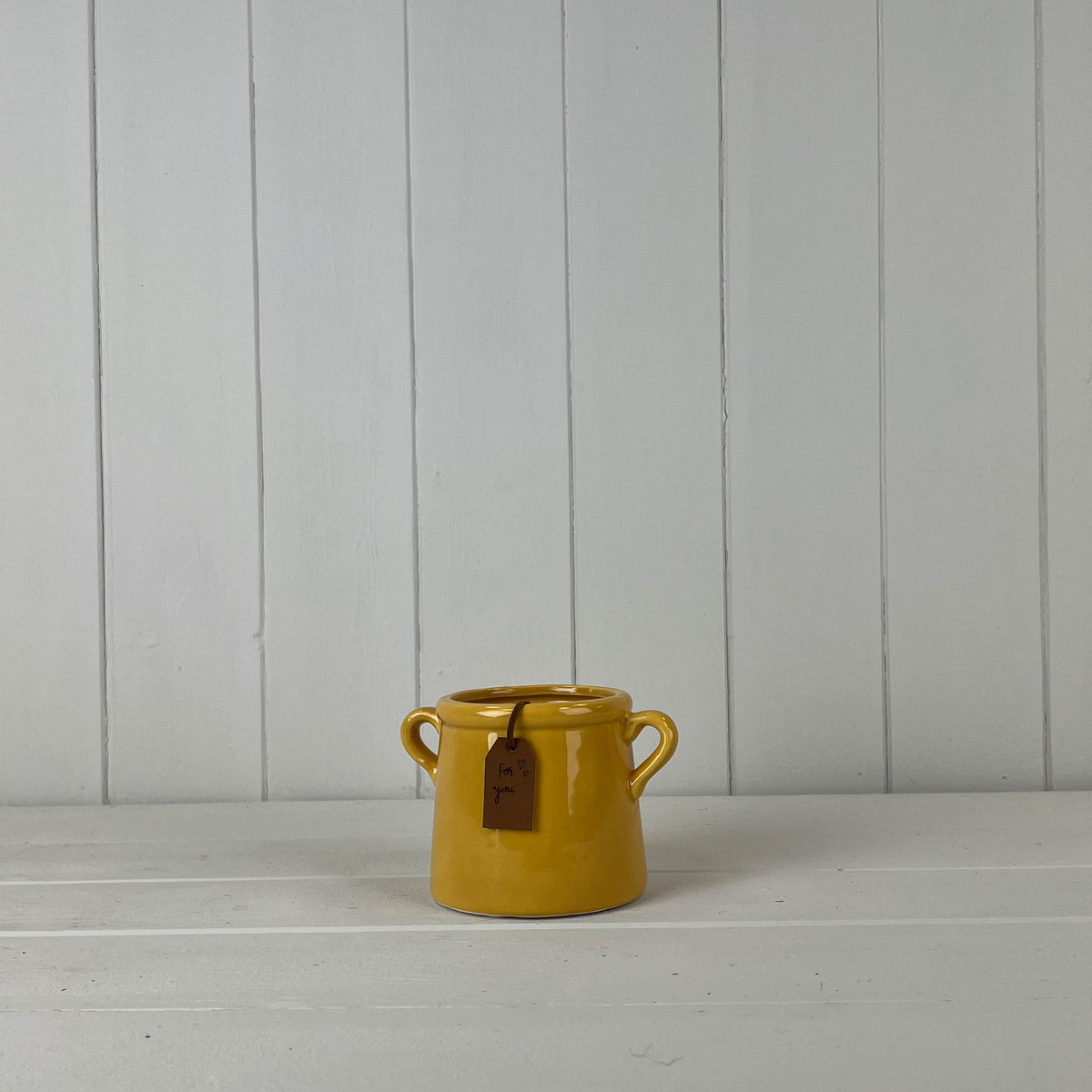 Burnt Yellow "For You" Pot