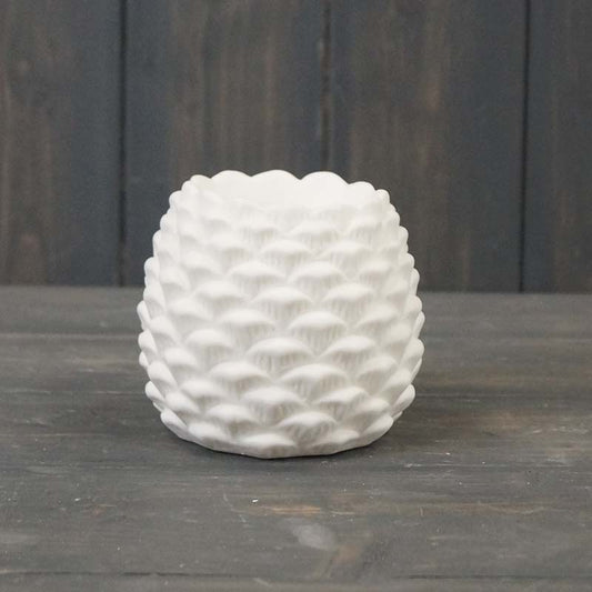 Ceramic Pinecone Candle Holder