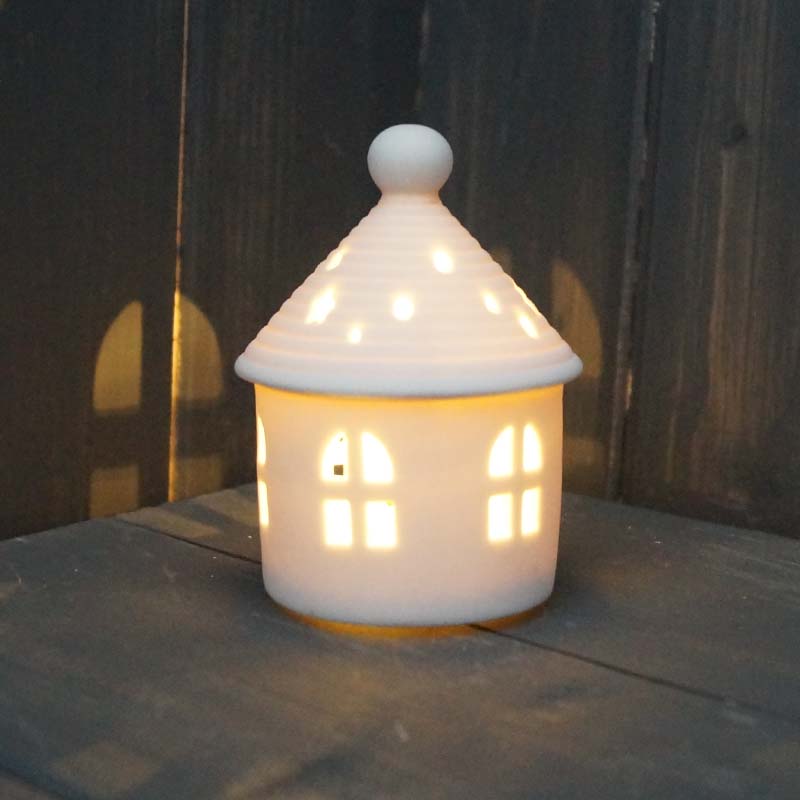 Glazed Ceramic LED House