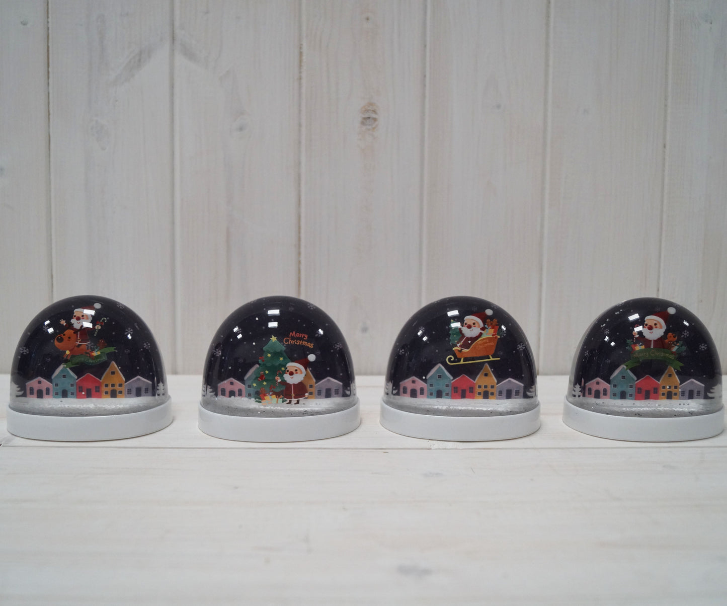 Snow Globe with Santa and Reindeer